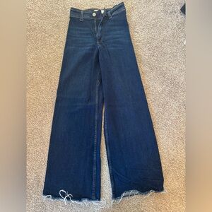 Zara Dark Blue Flare Jeans